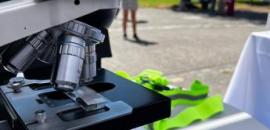 foto de microscopio lictex en el festival de ciencia